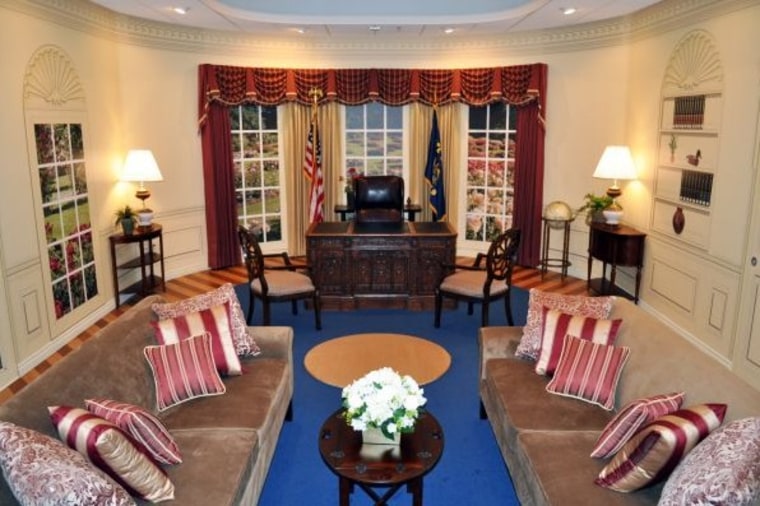 This version of the White House's Oval Office can be rented out. Photo ops, anyone?